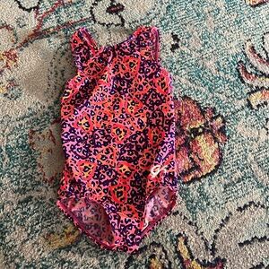GK leopard heart print leotard